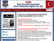 Tablet Screenshot of canozelguvenlik.com.tr